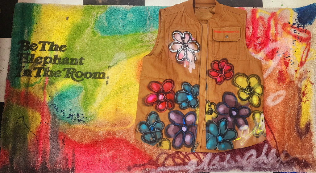 Drop Bouquets Not Bombs vest